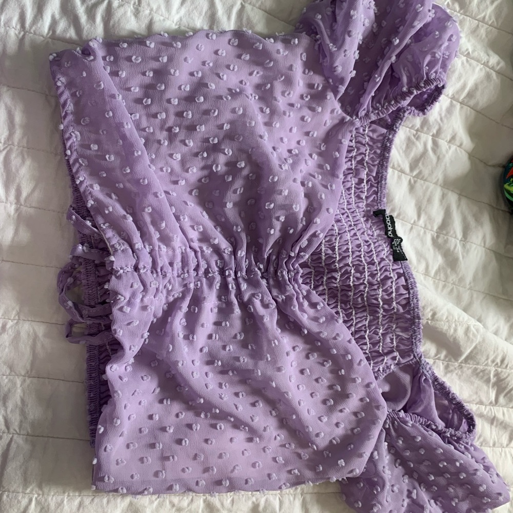 Light purple crop top